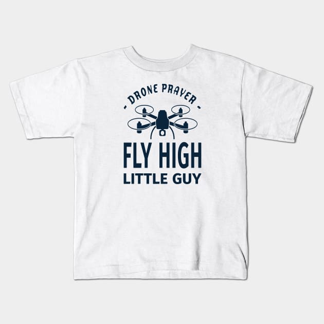 Drone Prayer Kids T-Shirt by UltraQuirky